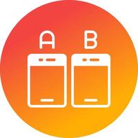 Ab Testing Creative Icon Design vector
