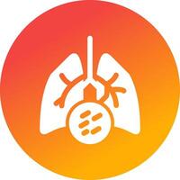 Lung Cancer Creative Icon Design vector