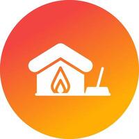 Fire Damage Cleaning Creative Icon Design vector