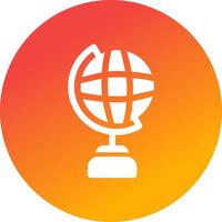 Globe Stand Creative Icon Design vector