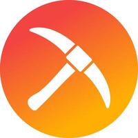 Pickaxe Creative Icon Design vector