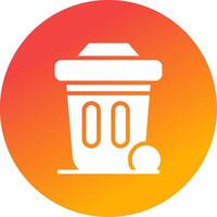 Dustbin Creative Icon Design vector