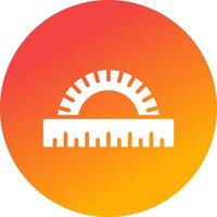 Protractor Creative Icon Design vector