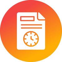 Schedule Creative Icon Design vector