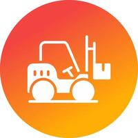 Forklift Creative Icon Design vector