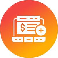 Bank Account Creative Icon Design vector