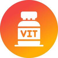 diseño de icono creativo de vitaminas vector