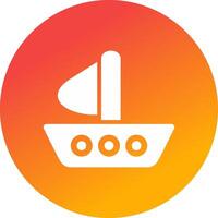 Boat Creative Icon Design vector