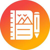 Sketchbook Creative Icon Design vector