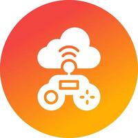 Cloud Game Creative Icon Design vector
