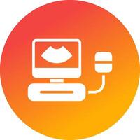 Ultrasound Creative Icon Design vector