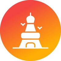 Eiffel Tower Creative Icon Design vector