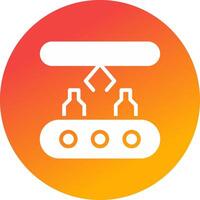 Conveyor Belt Creative Icon Design vector