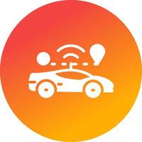 Self Driving Creative Icon Design vector