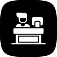 Cashier Creative Icon Design vector