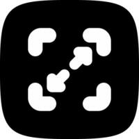 glyph corner inverted Design vector