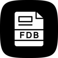 fdb creativo icono diseño vector