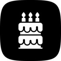 Birthday Cake Creative Icon Design vector