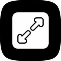 glyph corner inverted Design vector