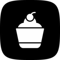 diseño de icono creativo de cupcake vector