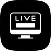 Live TV Creative Icon Design vector