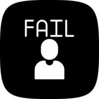 Fail Creative Icon Design vector