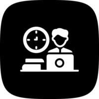 glyph corner inverted Design vector