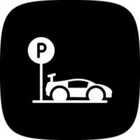 Parking Area Creative Icon Design vector