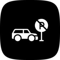 No Parking Creative Icon Design vector