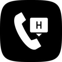 Emergency Call Creative Icon Design vector