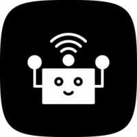 Robot Assistant Creative Icon Design vector