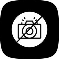 No Camera Creative Icon Design vector