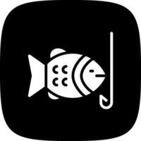 Hooked Fish Creative Icon Design vector