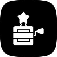 glyph corner inverted Design vector
