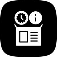 Real Time Inventory Info Creative Icon Design vector