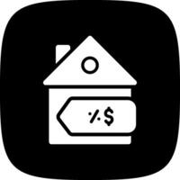 House Sale Creative Icon Design vector