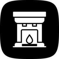 Fireplace Creative Icon Design vector