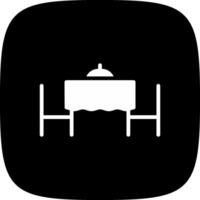 Valentines Table Creative Icon Design vector
