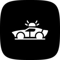 Police Car Creative Icon Design vector