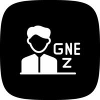 Gen Z Male Creative Icon Design vector