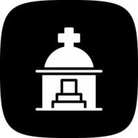 Mausoleum Creative Icon Design vector