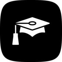 Graduation Cap Creative Icon Design vector
