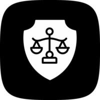 diseño de icono creativo de justicia vector