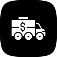 Bank Truck Creative Icon Design vector