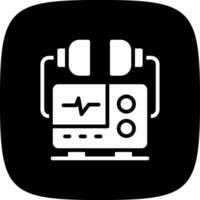 Defibrillator Creative Icon Design vector