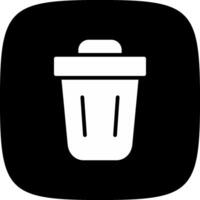 Trash Bin Creative Icon Design vector