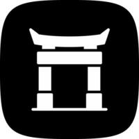 Torii Gate Creative Icon Design vector