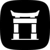 diseño de icono creativo de puerta torii vector