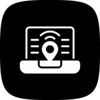 Digital Nomad Hub Creative Icon Design vector