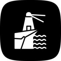 Lighthouse Landscape Creative Icon Design vector